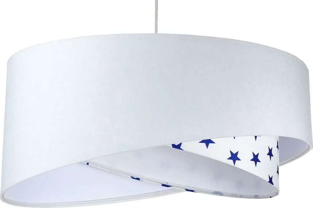 Biała lampa wisząca z gwiazdkami dla dziecka M4-M71