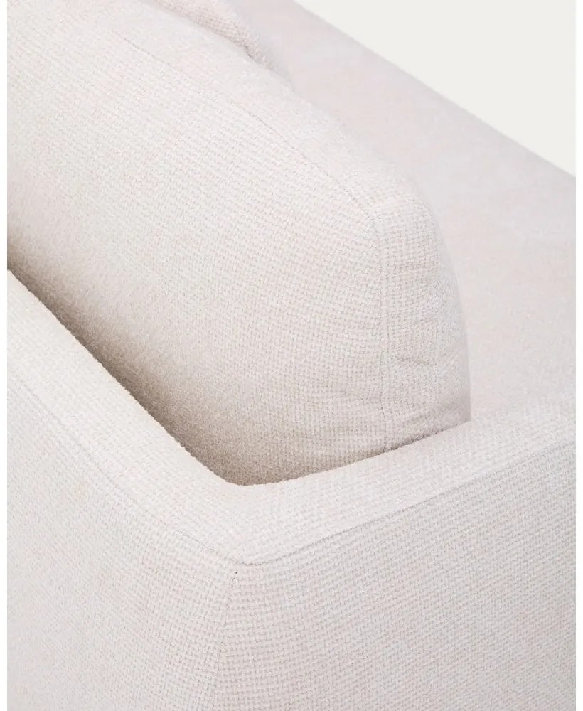 Kremowa rozkładana sofa z tkaniny szenilowej 225 cm Laira – Kave Home