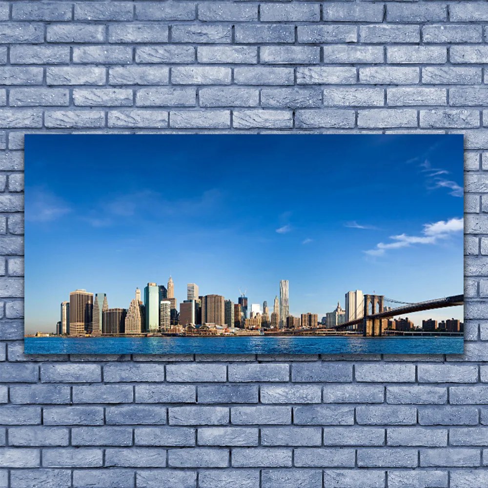 Zdjęcie na płótnie Światła Mostu nad Metropolią