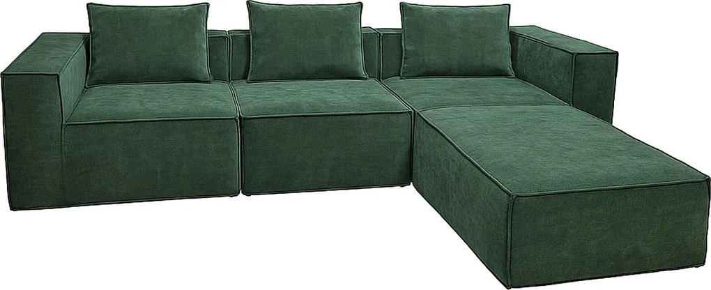 Zestaw sof MCW-O54 (4-częściowy),  zielona