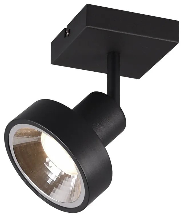 Czarna lampa punktowa ø 11 cm Leon – Trio