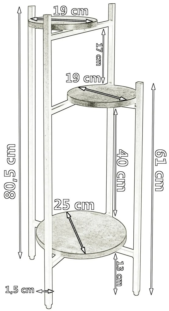 Biały marmurowy stojak na kwiaty T0-S58
