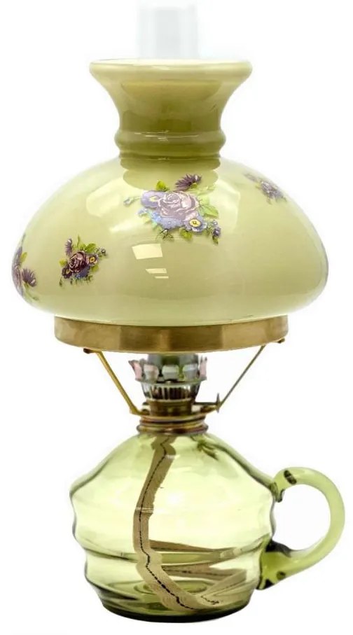 Lampa naftowa KLÁRA 34 cm zielona leśna