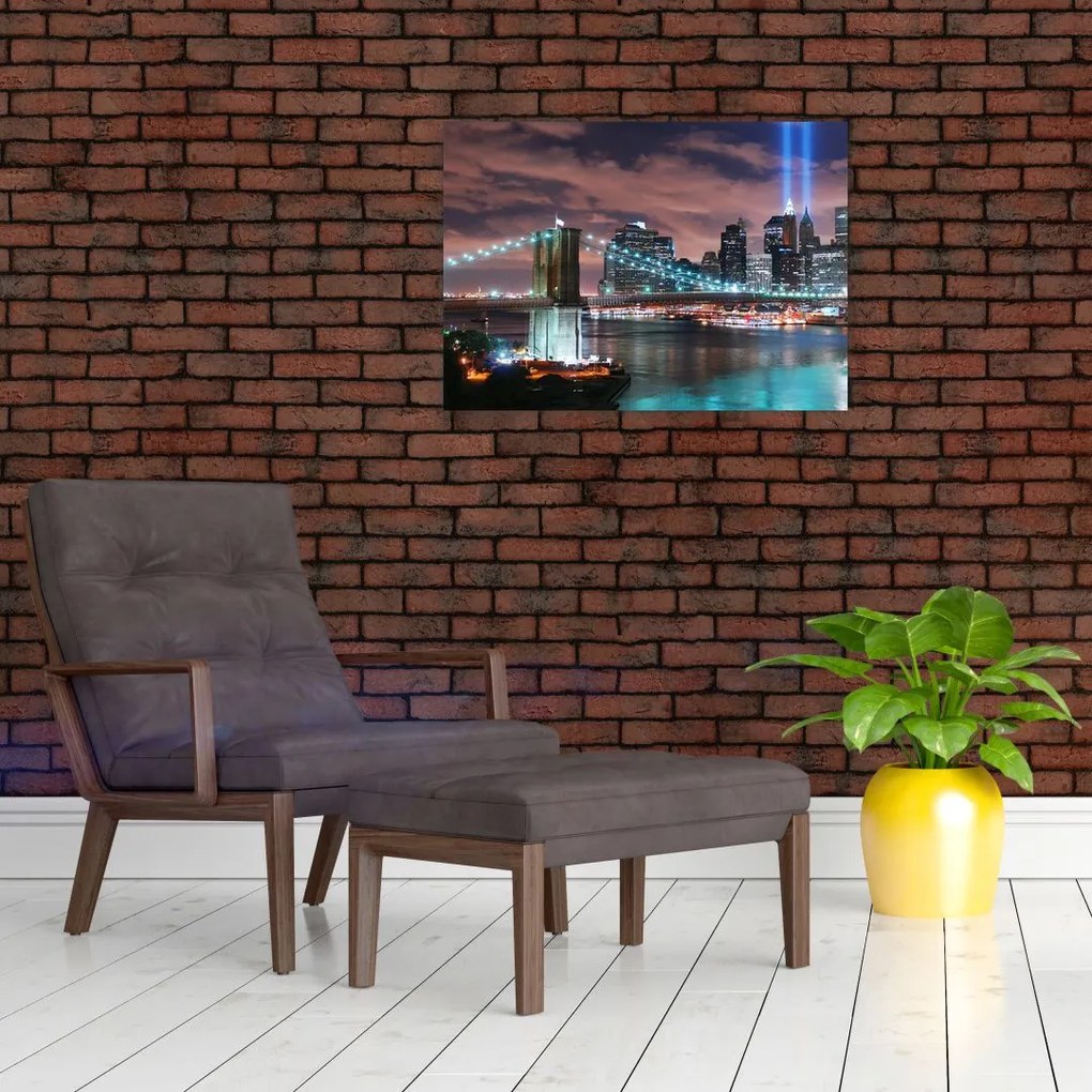 Obraz na szkle - Nowy Jork, Manhattan (70x50 cm)