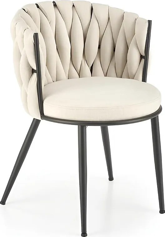 Krzesło tapicerowane K516 musztardowe