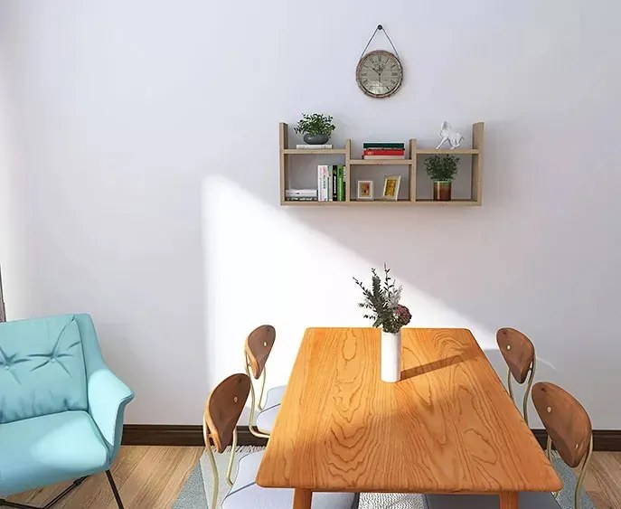 Minimalistyczna nadstawka na biurko olcha L4-S81