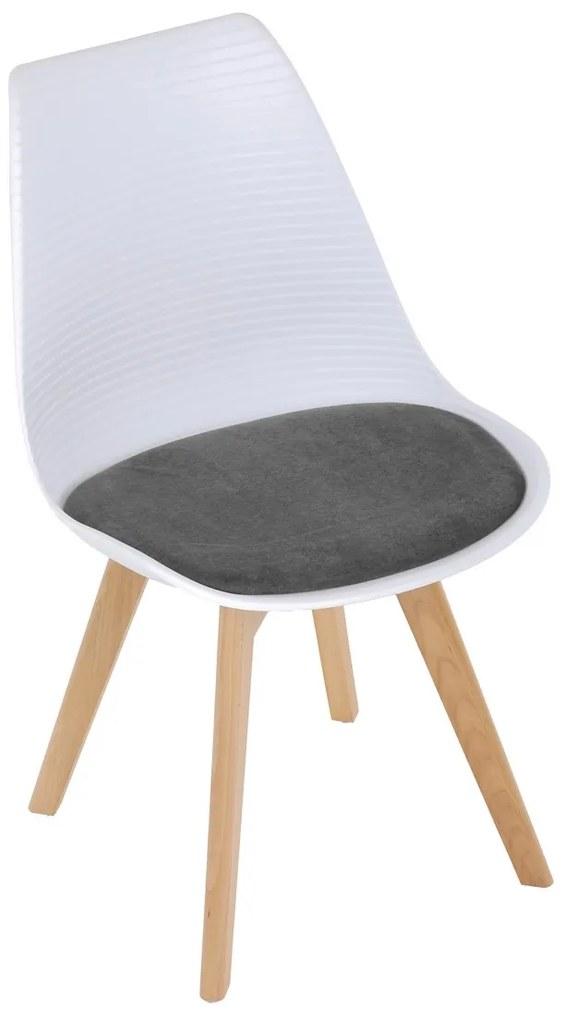 Zestaw krzeseł do jadalni CT-X7056 GREY, 4 szt.