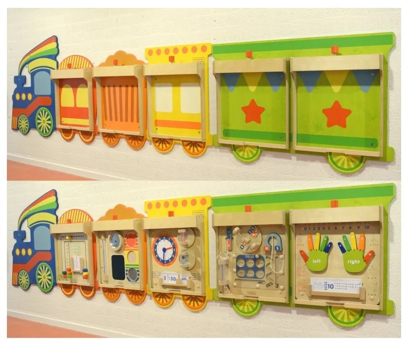 Masterkidz system do montażu 5 tablic masterkidz flex - pociąg