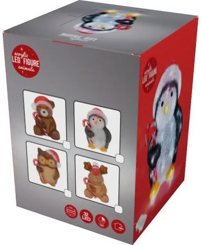 Świąteczna dekoracja LED Candy reindeer, 24 cm