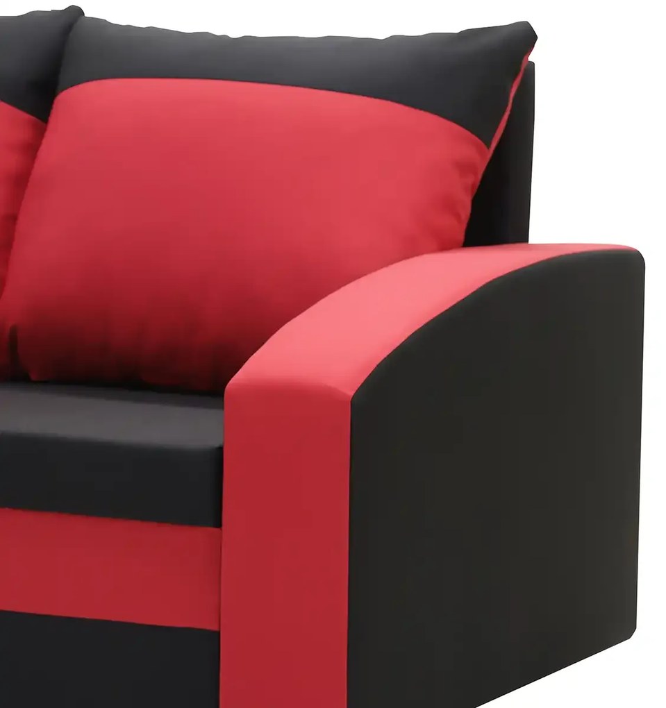 Kanapa sofa 3 os z funkcją spania KING Kremowy/Czarny