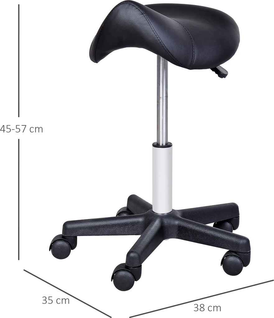 HOMCOM Krzesło z kółkami