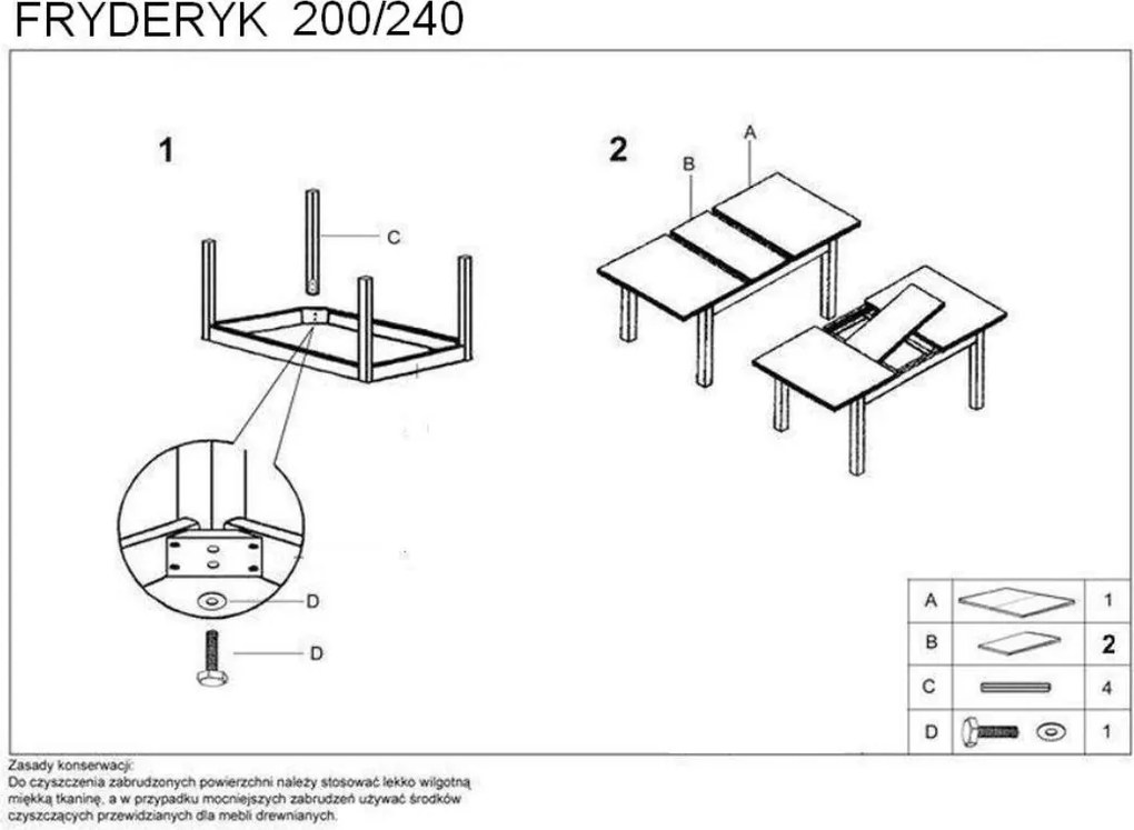 Stół Fryderyk 160-240