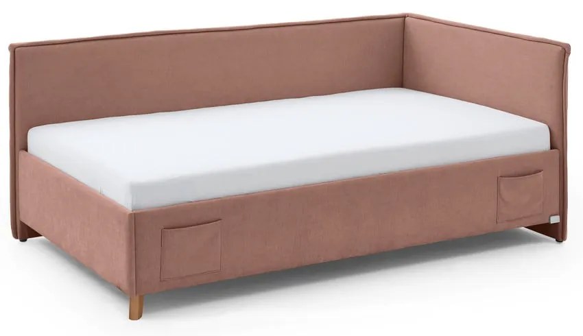 Różowe łóżko dziecięce ze schowkiem 90x200 cm Fun – Meise Möbel