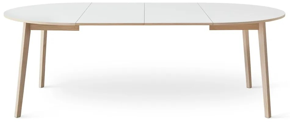 Okrągły rozkładany stół z dodatkowym białym blatem ø 130 cm Single – Hammel Furniture