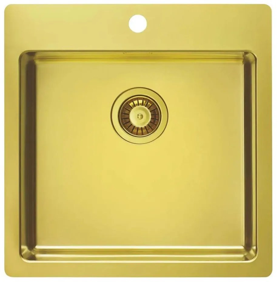 ALVEUS 1106867 - Zlew kuchenny PURE 52,5x51,5 cm monarch złoty