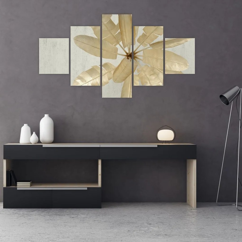 Obraz gęsich piór (125x70 cm)