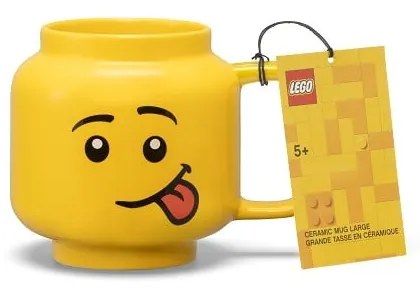 Żółty ceramiczny kubek dla dzieci 530 ml Head – LEGO®