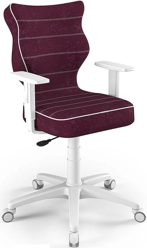 Ergonomiczne krzesło biurowe dla młodzieży Duo White rozmiar 5 (146-176,5 cm)