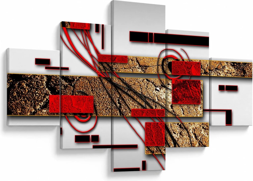 Obraz abstrakcji (125x70 cm)