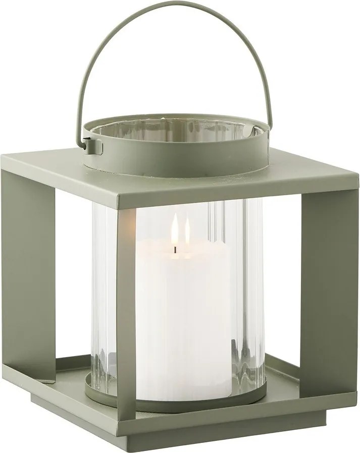 Metalowo-szklany lampion (wysokość 20,5 cm) Lohals – House Nordic