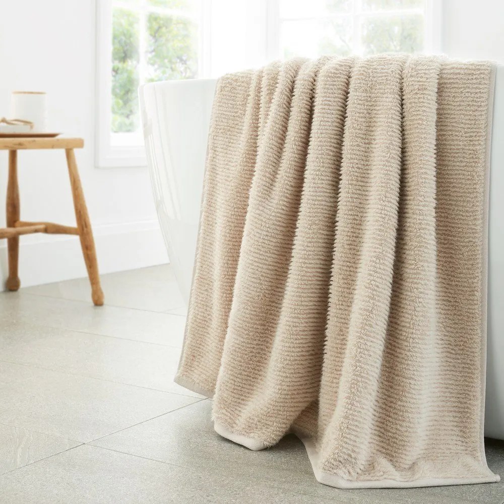 Beżowy bawełniany ręcznik kąpielowy 100x150 cm Soft Zero Twist Spa Towel – Bianca