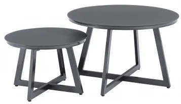TISO + MELIA leżak LIKA-TEX® - zestaw ogrodowy aluminiowy 2+1