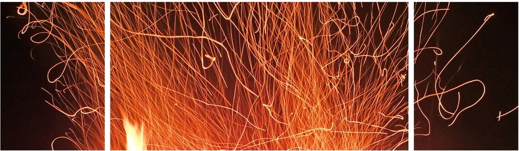 Obraz ognia (170x50 cm)