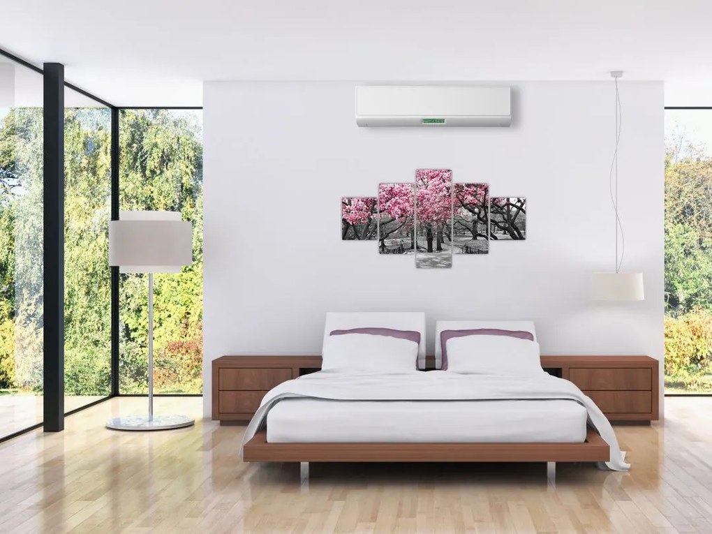 Obraz drzew magnolii (125x70 cm)