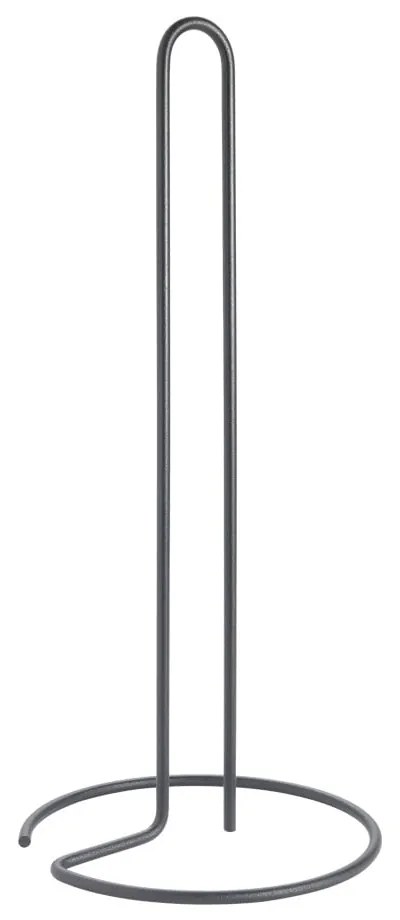 Stalowy stojak na ręczniki papierowe w kolorze matowej czerni ø 14 cm Lava – Metaltex