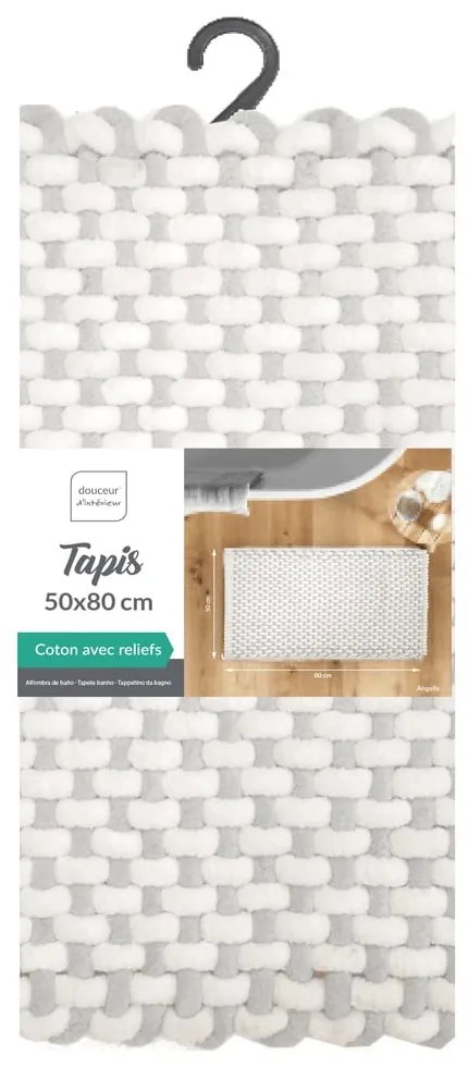 Szarobeżowy dywanik łazienkowy 50x80 cm Rafael – douceur d'intérieur