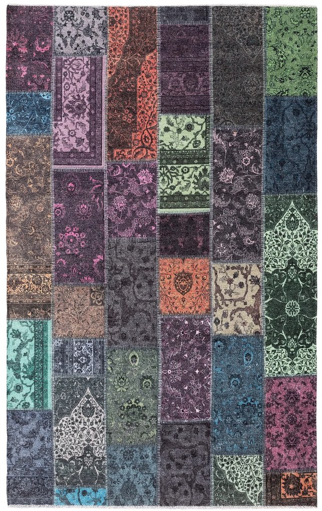 Dywan nowoczesny Michele Patchwork multikolorowy 80 cm x 145 cm