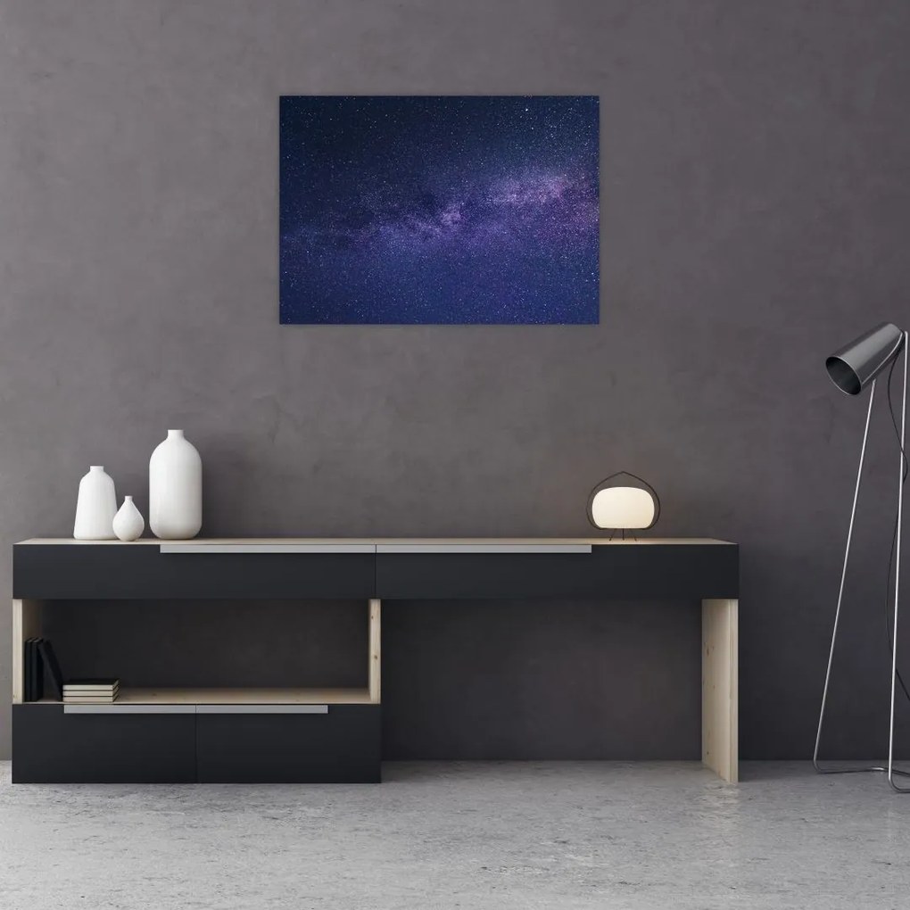 Obraz na szkle - nocne niebo (70x50 cm)