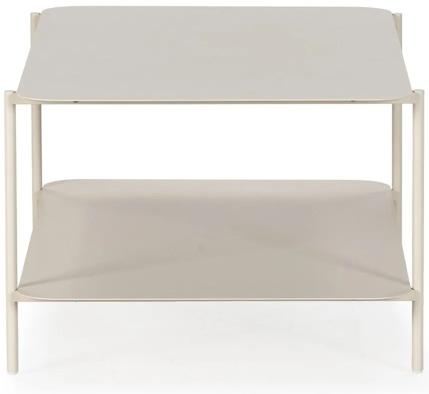 Kremowy metalowy stolik 58x90 cm Beatrix – MOME