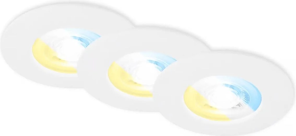 Briloner 7605036-ZESTAW 3xLED Oprawa sufitowa do łazienki 3xLED/4,9W/230V IP44 biała