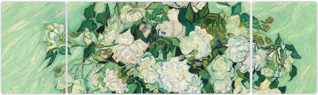 Obraz - Vincent van Gogh, Roses, reprodukcje (170x50 cm)