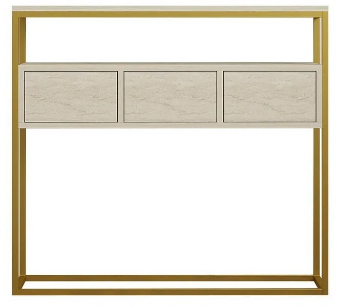 Stolik do odkładania Guarda Travertine and Gold
