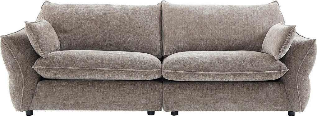 Kanapa  3-osobowa z tkaniny szenilowej w kolorze taupe ZOMILO marki Maison Céphy