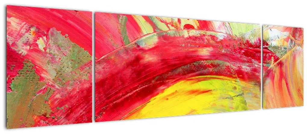 Obraz abstrakcji - malarstwo (170x50 cm)