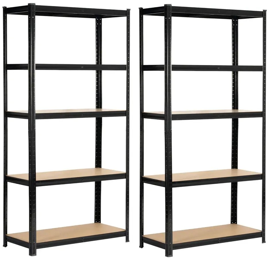 2 czarne regały magazynowe na narzędzia R2-P85