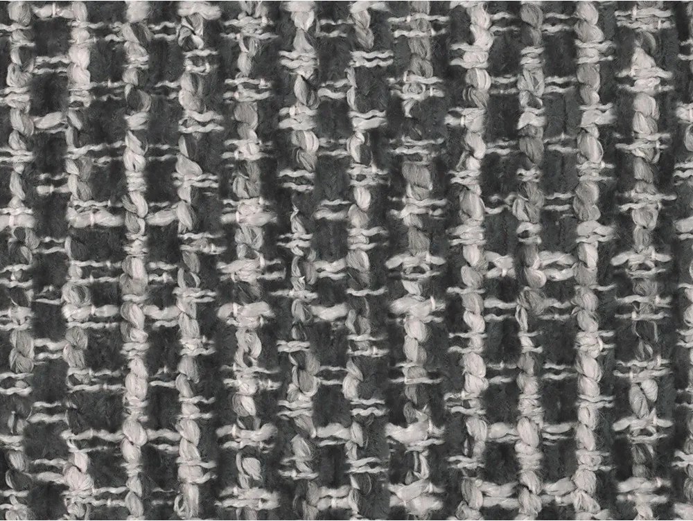 Ciemnoszare tapicerowane łóżko dwuosobowe ze schowkiem ze stelażem 200x200 cm Solange – Micadoni