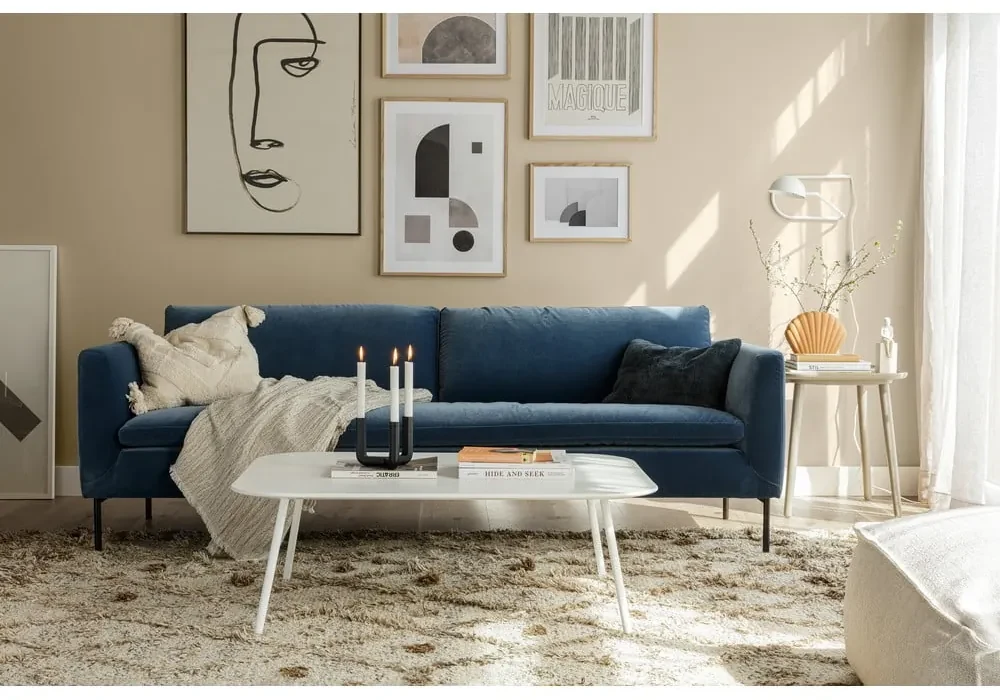 Niebieska sofa 230 cm Charlie – Sits