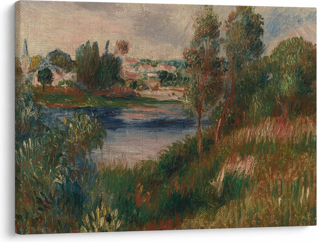 Obraz - Auguste Renoir, Landscape at Vetheuil, reprodukcje (70x50 cm)