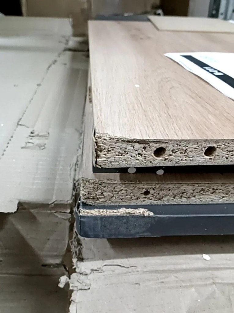 PROMOCJA Biurko w dekorze dąb artisan z antracytowym blatem B-011 II. klasa jakości