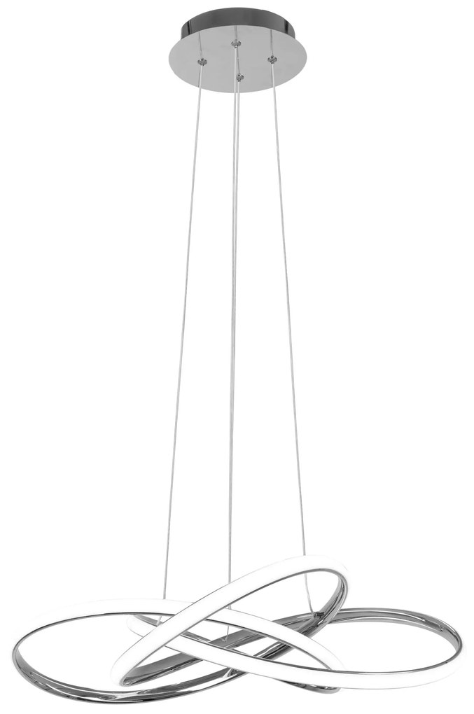 Lampa sufitowa nowoczesna LED + PILOT APP816-CP Node Chrom