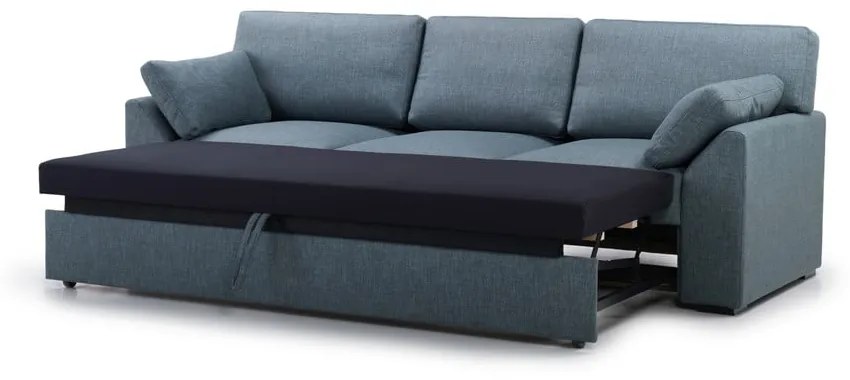 Niebieska rozkładana sofa 233 cm Janson – Scandic