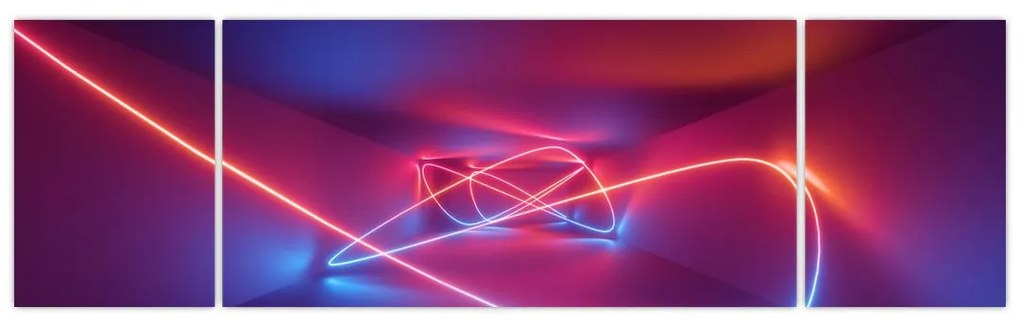 Obraz nowoczesnej abstrakcji (170x50 cm)