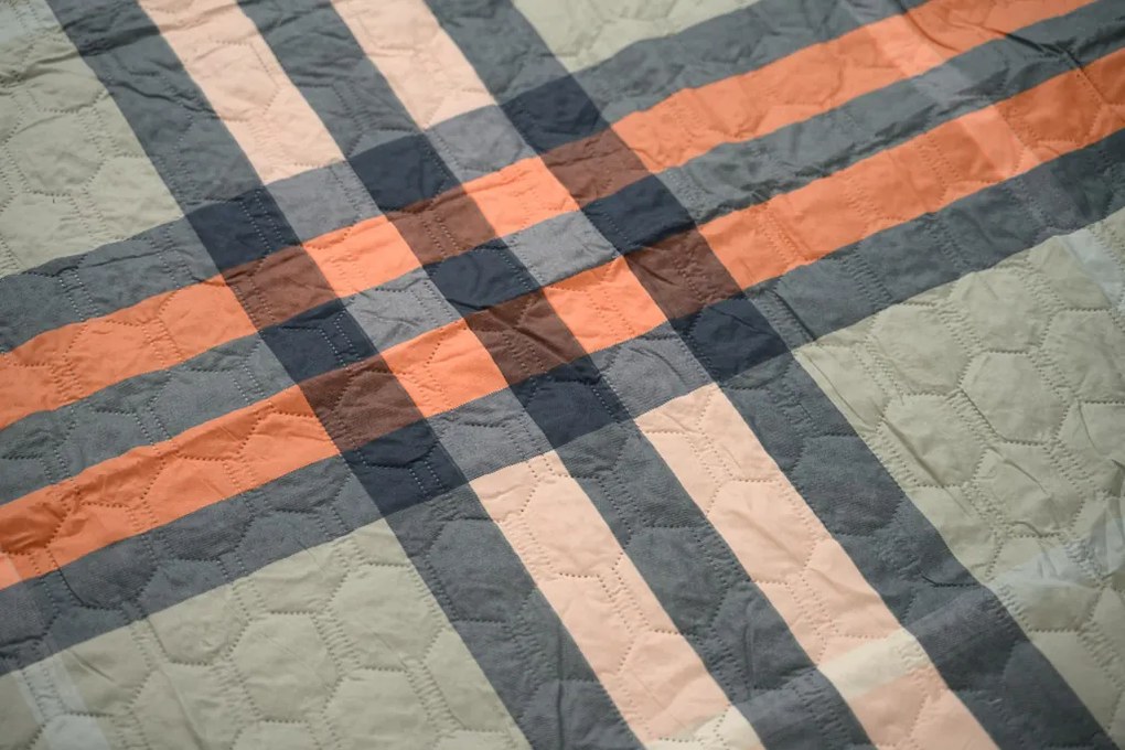 Narzuta na łóżko PLAIDORY HEXAGON, zielony Rozmiar: 170 x 210 cm