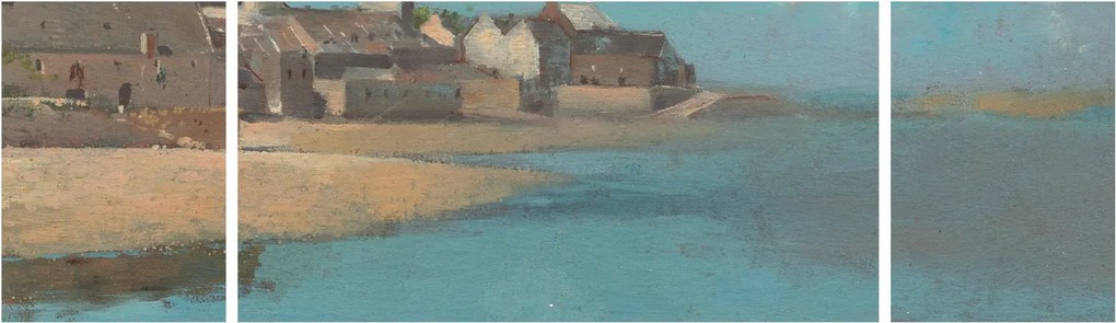 Obraz - Odilon Redon, Village by the Sea in Brittany, reprodukcje (170x50 cm)