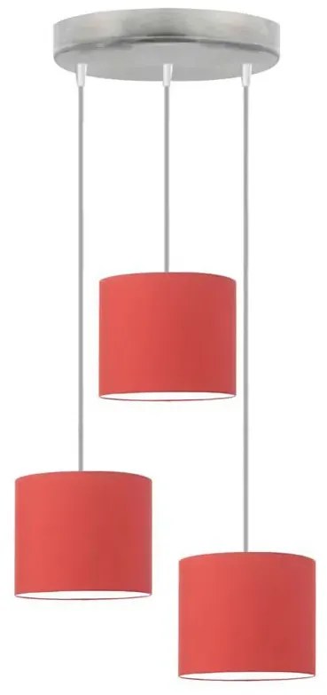Skandynawska lampa wisząca na srebrnym stelażu - S9-B29