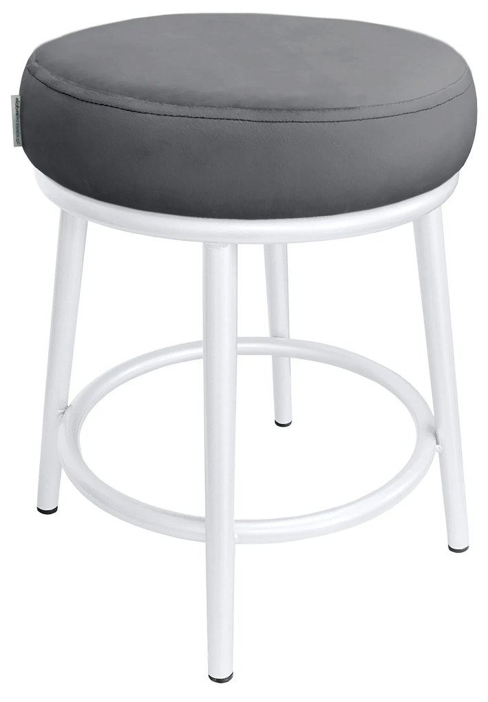 Taboret Ben noga metalowa biała BL14